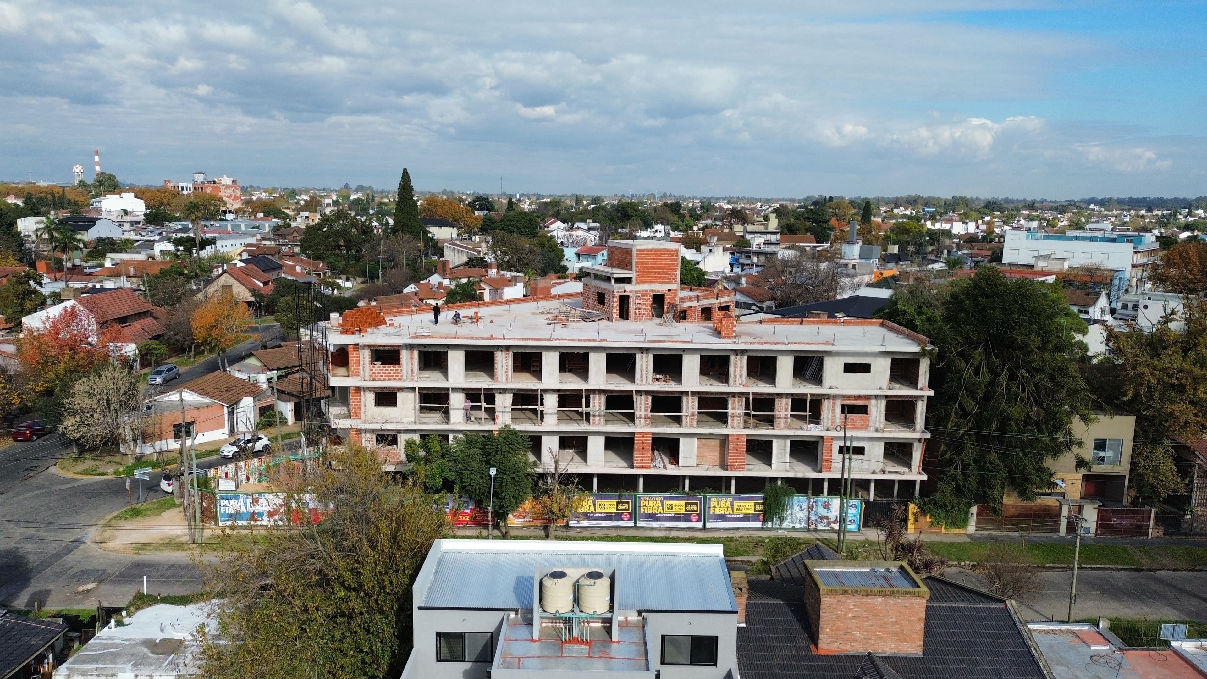 Desarrollo en construcción — vista aérea
